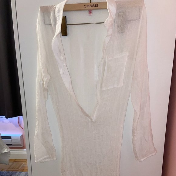 Maxi Dress Cover up | White - Picture 1 of 6